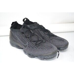 Nike Air Vapormax 2021 FK Mens size 10 Flyknit Triple Black Antracite DH4084-001